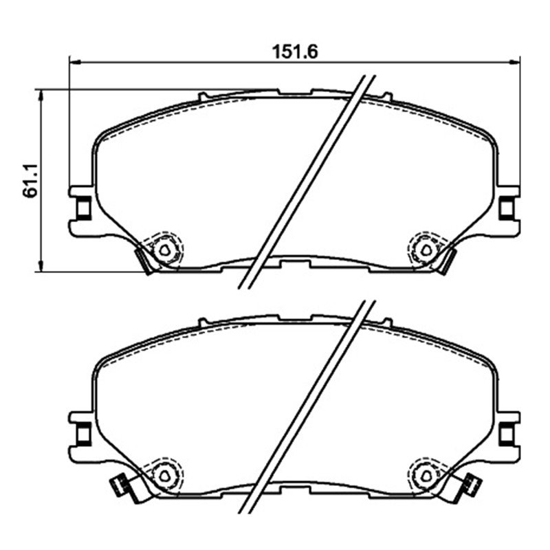 OE Quality 8975056800 Ceramic Front Brake Pad GDB8342AT T0341 for ISUZU D-MAX III